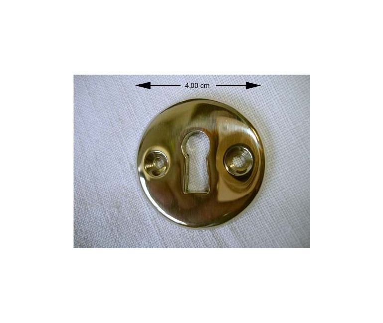 Round plate with keyhole 