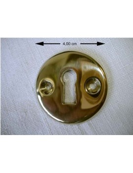 Round plate with keyhole  