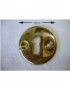 Round plate with keyhole 