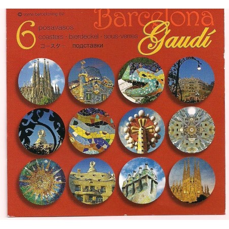 Set 6 Posavasos Gaudi