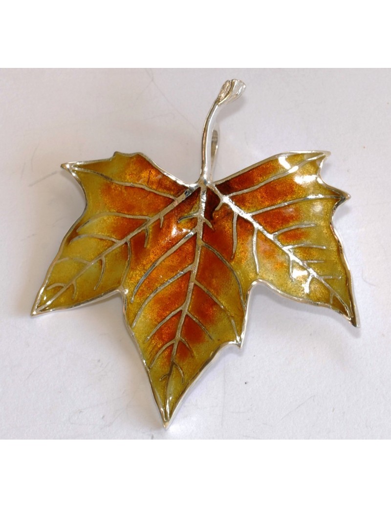 Planetree Leaf Brooch