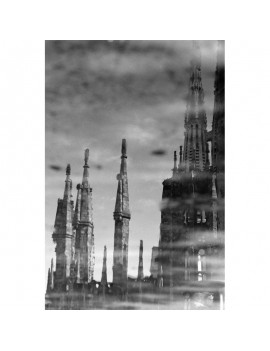 Photo imprimée avec effet d'eau de la Sagrada Familia 1
