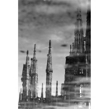 Photo imprimée avec effet d'eau de la Sagrada Familia 1