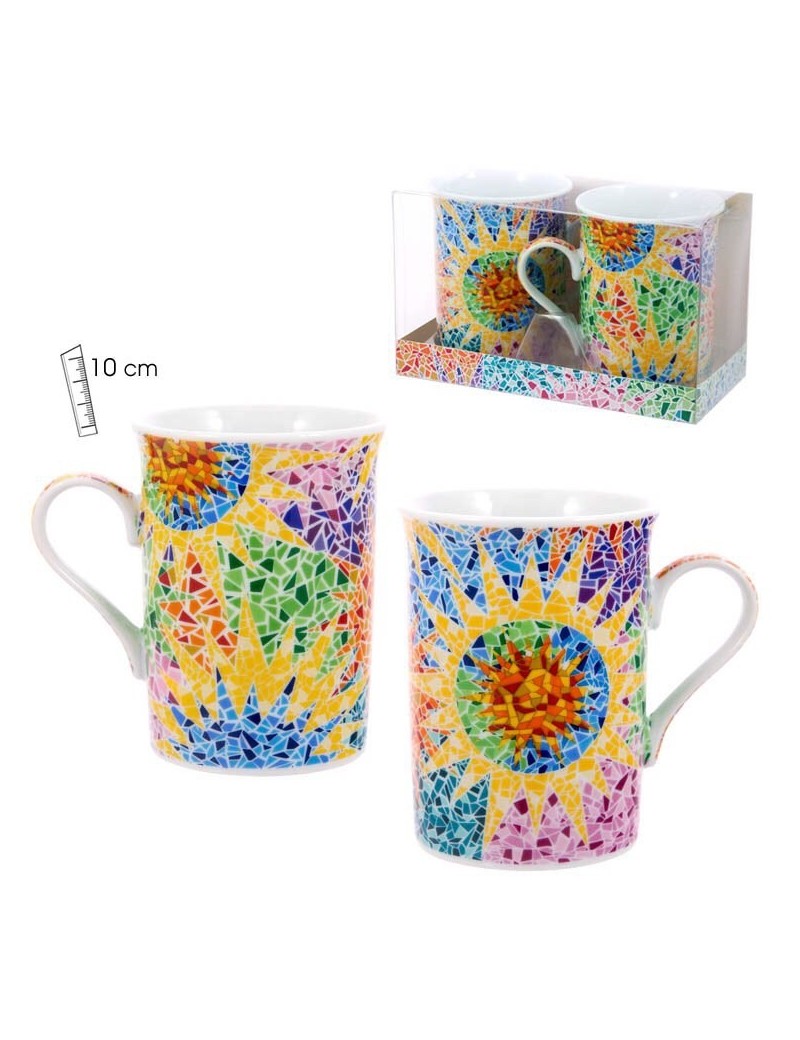 Set of 2 Mugs Gaudí Multicolor