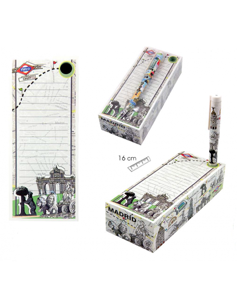 Madrid notepad with pen