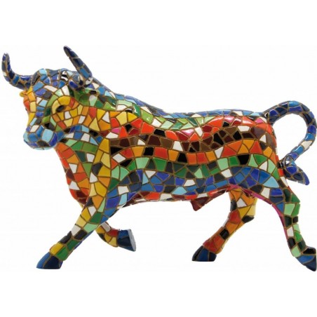 Multicolor Gaudi Bull Mosaic