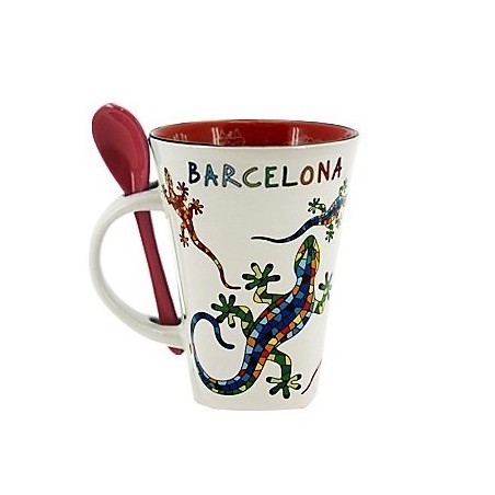 Mug con cucharilla Salamandra-Gaudí