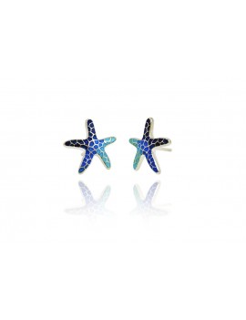 Earring Star Gaudi Trencadis Blue  