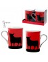 Set of 2 bull mugs