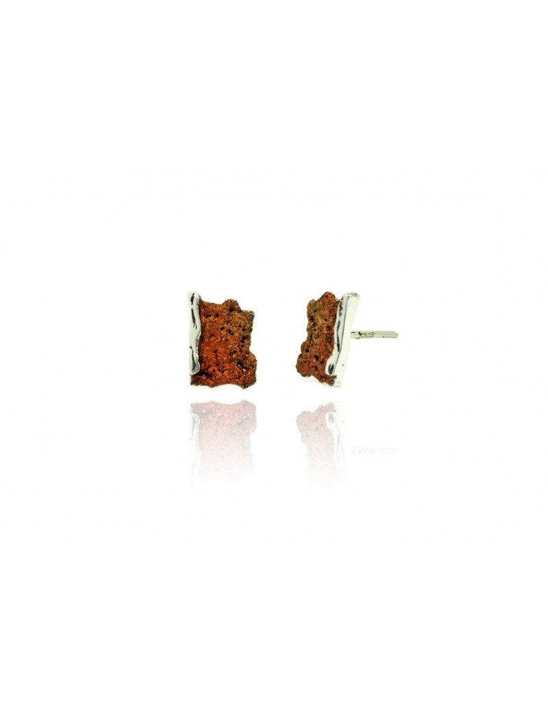 Small Modernist Enamel Earrings