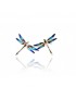 Blue Dragonflies Set Earrings