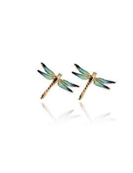 Boucles d'oreilles Turquoise libellule