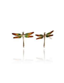 Boucles d'oreilles Set Dragonfly rouge