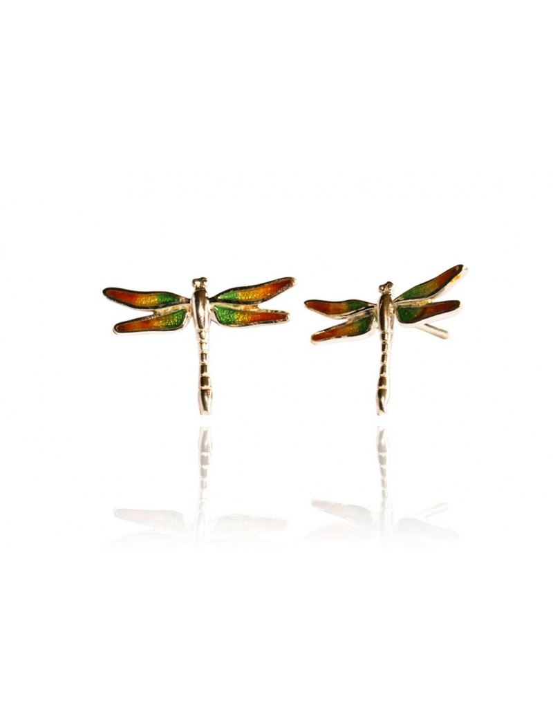 Red Dragonfly Set Earrings