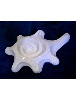 Gaudi Seashell White Ceramic Tray 