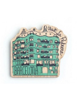 La Pedrera-Casa Milà Wood Magnet