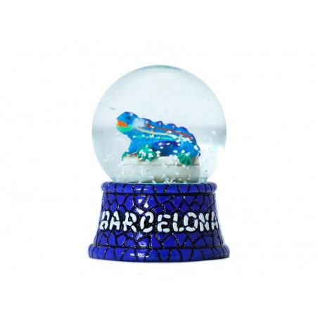 Gaudi Lizard Snow Globe