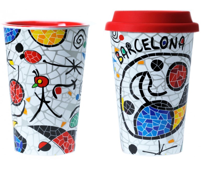 Mug tèrmic ceràmica Inspiració Miró