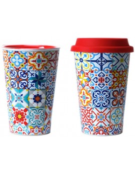 Thermal Ceramic Mug Modernist mosaics Barcelona