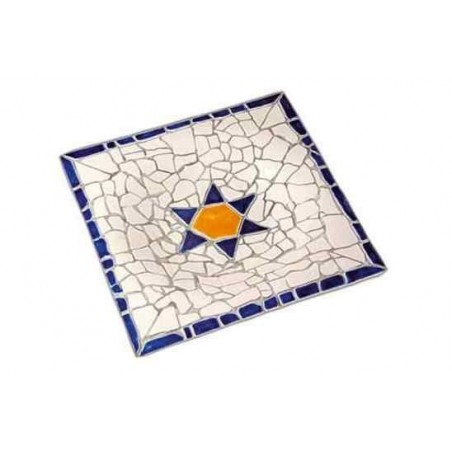 Square Ceramic Plate Trencadis