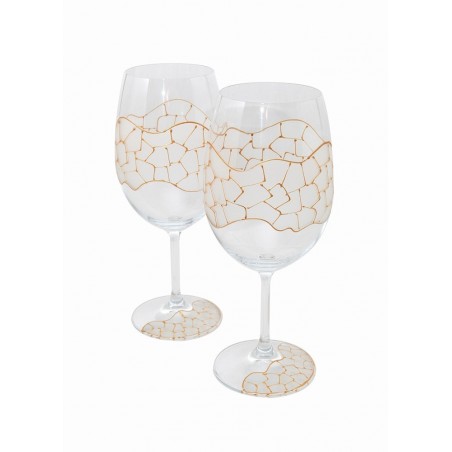 Ensemble de tasses à vin Gaudi en or