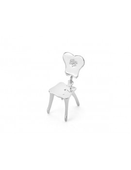 Calvet Chair Miniature In Silver
