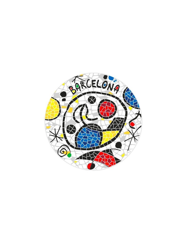 Ceramic Coaster Barcelona Miro Inspiration
