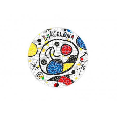 Ceramic Coaster Barcelona Miro Inspiration