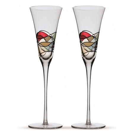Deux coupes à champagne Gaudí Terra