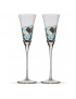 Deux verres champagne Gaudí Aqua