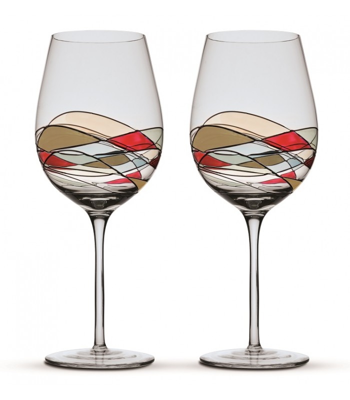 New Hand Painted Wine Glass Unique Design Hand Painted Glassware