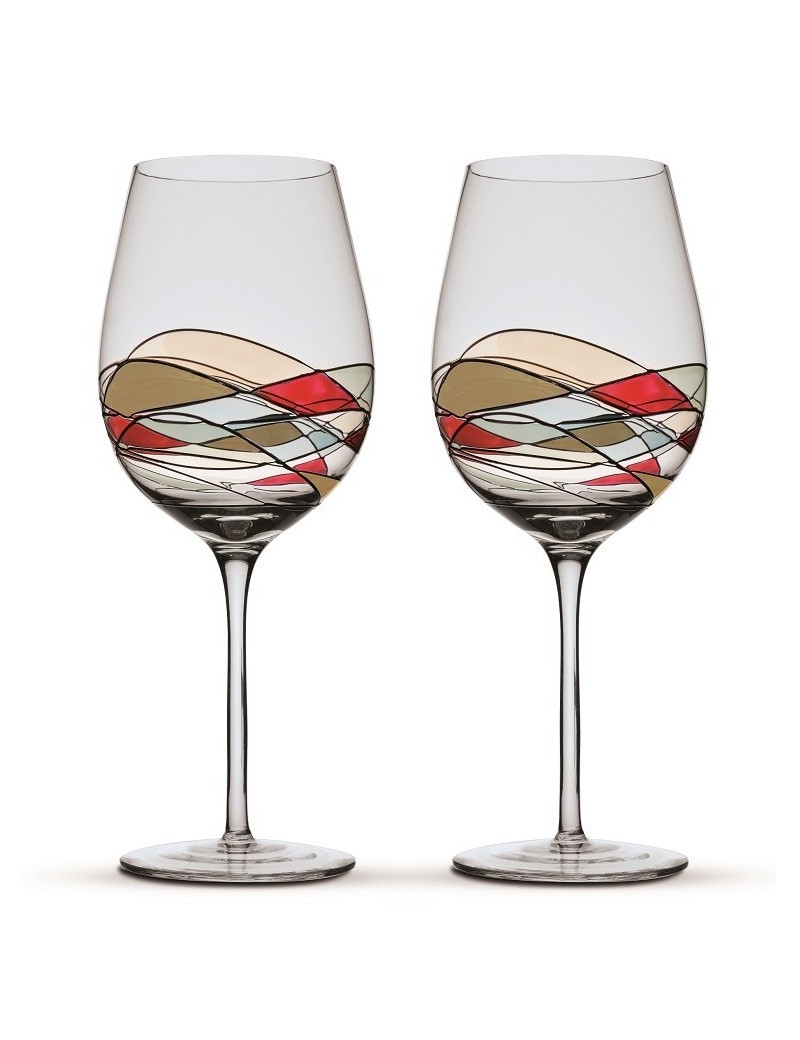 Real Gaudinian wine Glass & Tray
