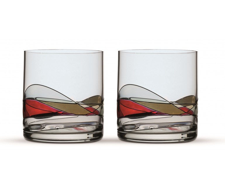 Two Whisky Glasses Gaudi Terra