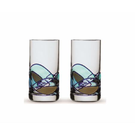 Two Shot Glasses Gaudi Aqua