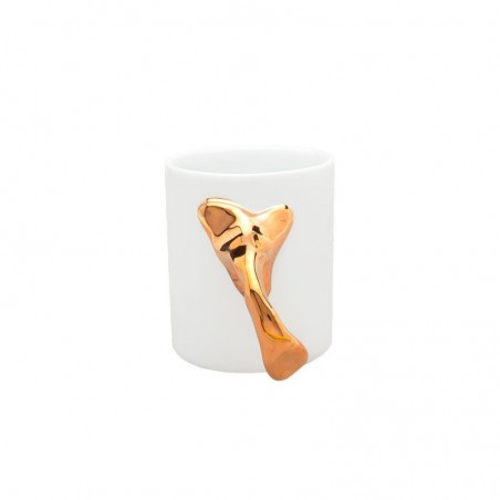 Tasse en céramique Salamandre dorée Gaudi