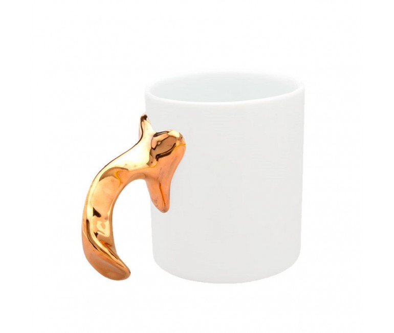 Ceramic Mug Gold Salamander Gaudi