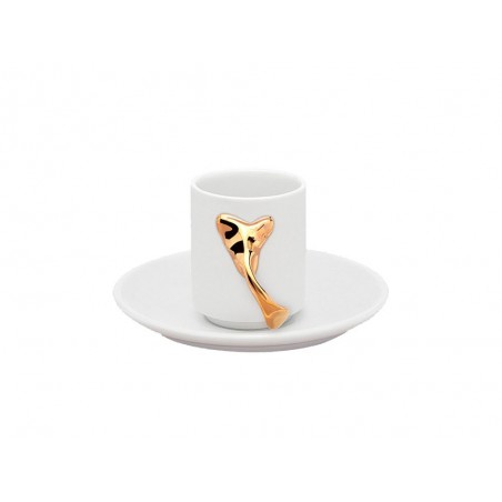 Tassa espresso tirador daurat Gaudi Milà