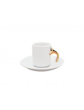 Taza espresso pomo dorado Gaudi Batlló