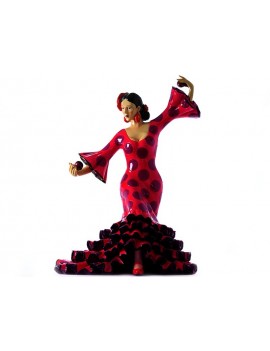 Danseuse de flamenco en rouge
