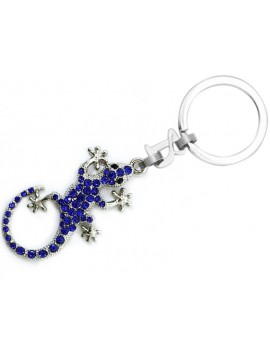 Gaudi Salamander Blue Key Ring