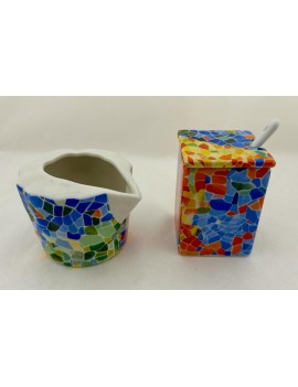 Set of Sugar Bowl and Milk...