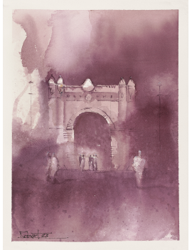 Triumph Arch Watercolor on...