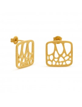 Gaudi Pedrera Golden Earrings