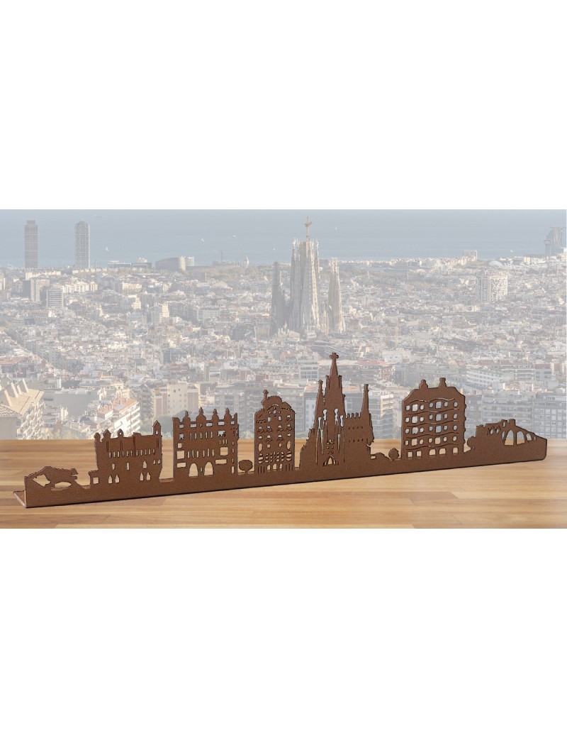 Gaudi Barcelona Skyline